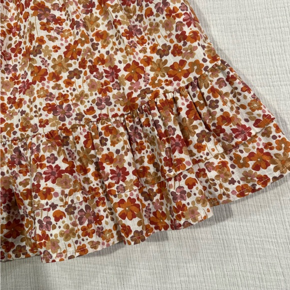 Haute Hippie Floral Crochet Girls Size 8 Dress • Orange, Red & Cream - Picture 5 of 8